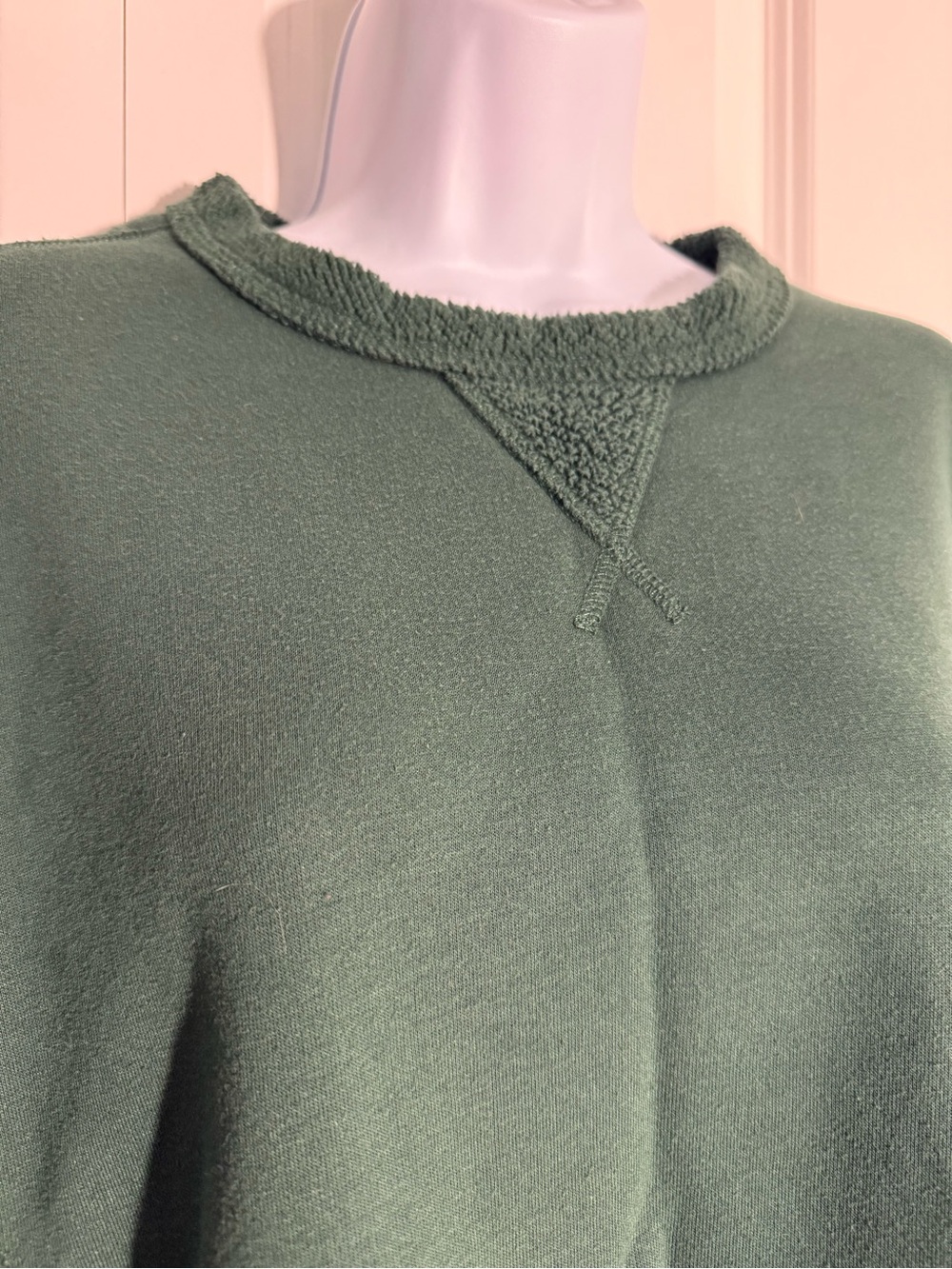 aerie Forest Green Crewneck Sweatshirt - Picture 5 of 5